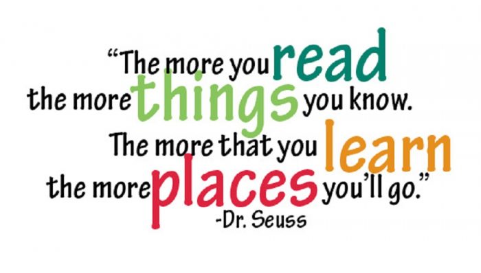 The more you read, the more places you go Importance of Reading Books