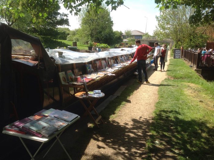 The Book Boat, Book outside for sale