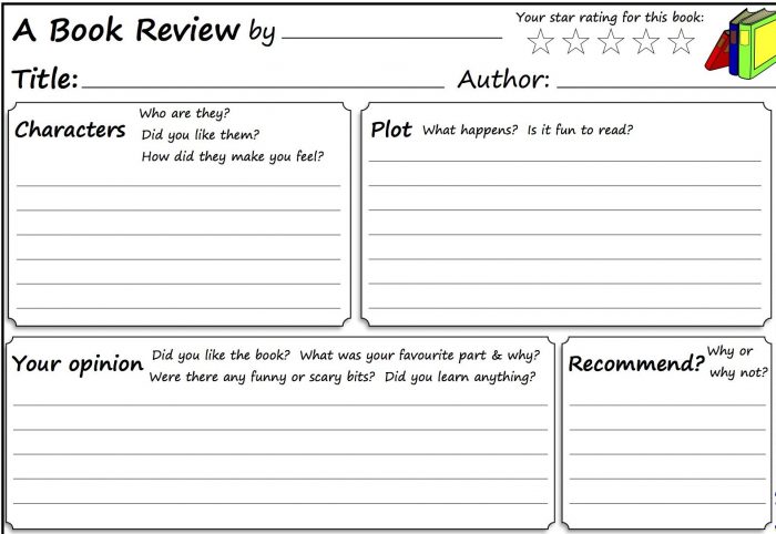 Good Book Review Template