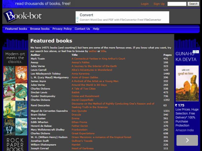 Book-bot - free online classic books