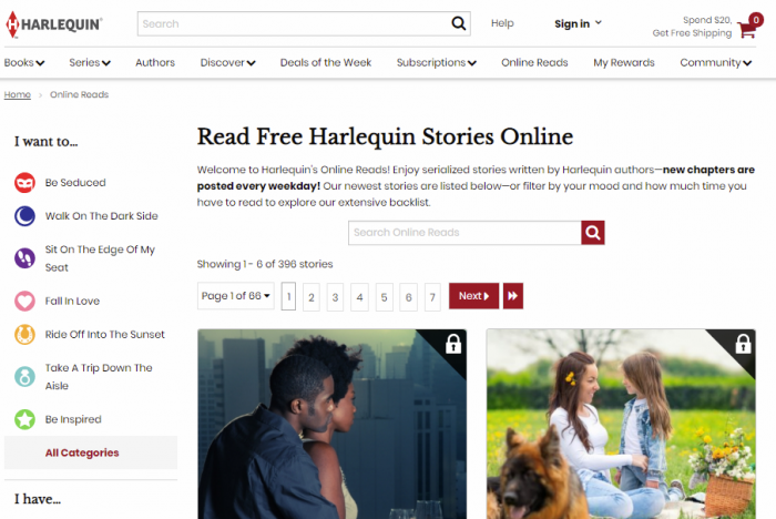 Harlequin - read books for free