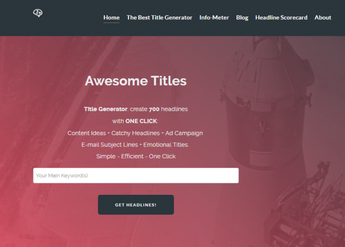 Awesome book Titles Generator using keywords