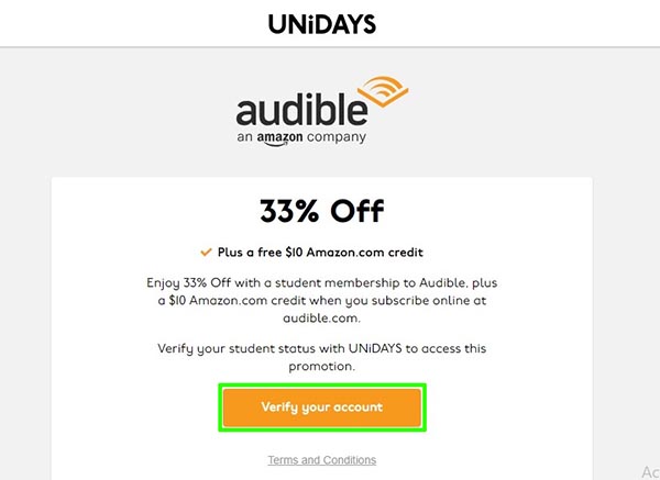 Integrating Unidays with Audible