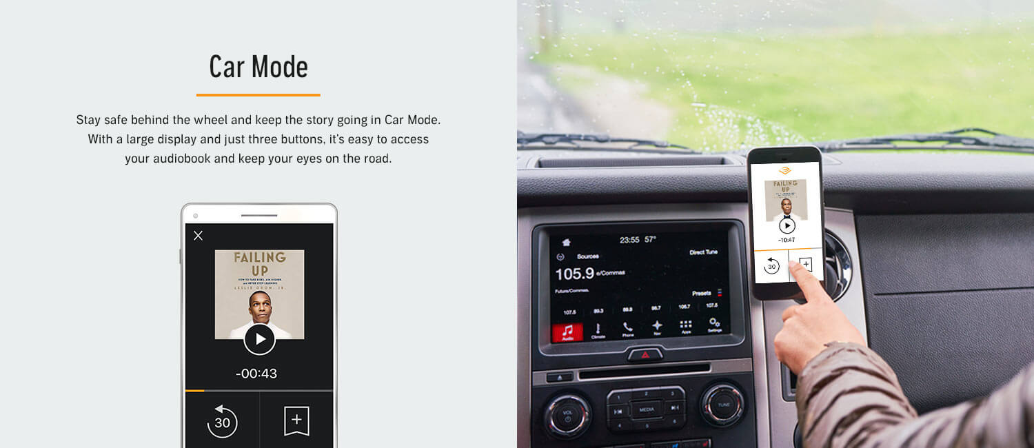 Audible App Car Mode Feature