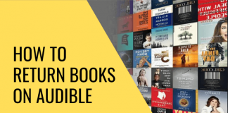How to return a book on audible