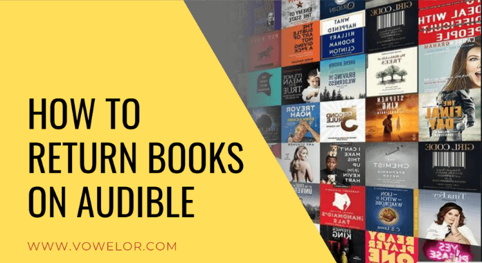 How to return a book on audible