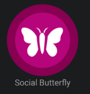 Social Butterfly Badge