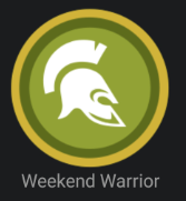 Weekend Warrior Badge